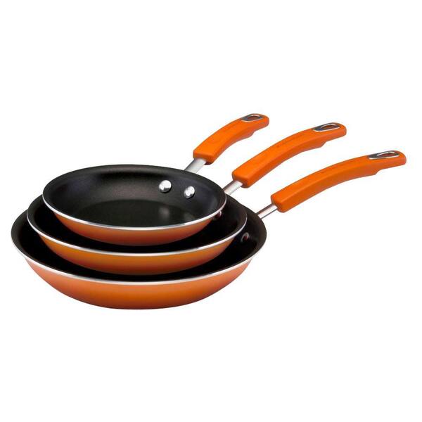 Rachael Ray Aluminum Stovetop Skillet Set With Nonstick Coating