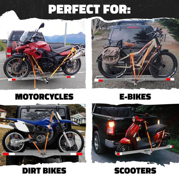 Mockins 500 Capacity Heavy-Duty Steel Hitch Mount Dirt Bike