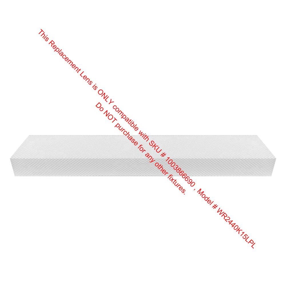 2 ft. LED Prismatic Wrap Light Replacement Lens