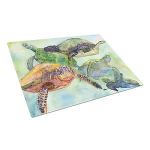 Turtle Tempered Glass Large Heat Resistant Cutting Board