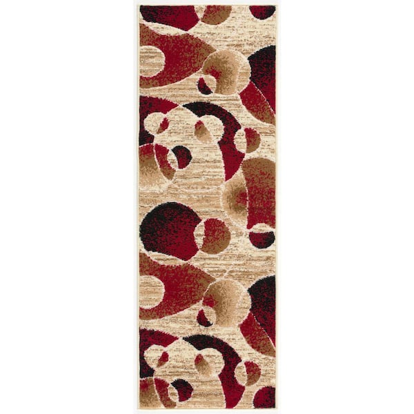 L'Baiet Andromeda Multicolor Geometric 2 ft. x 6 ft. Runner Rug
