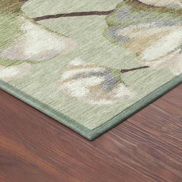 Chantille Machine Washable Indoor/Outdoor Abstract ACN2405 Celery 3 ft. x 4 ft. Area Rug