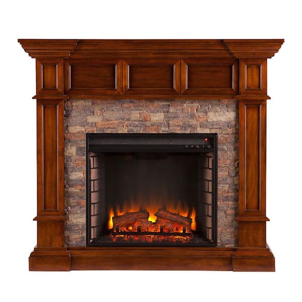Faux Stone Corner Electric Fireplace, Corner Electric Fireplace Dimensions