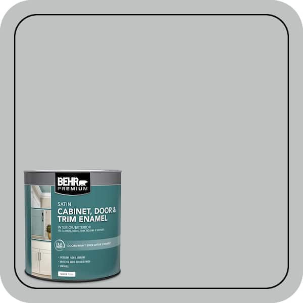 1 qt. #PPU26-18 Silver Mine Satin Enamel Interior/Exterior Cabinet, Door & Trim Paint