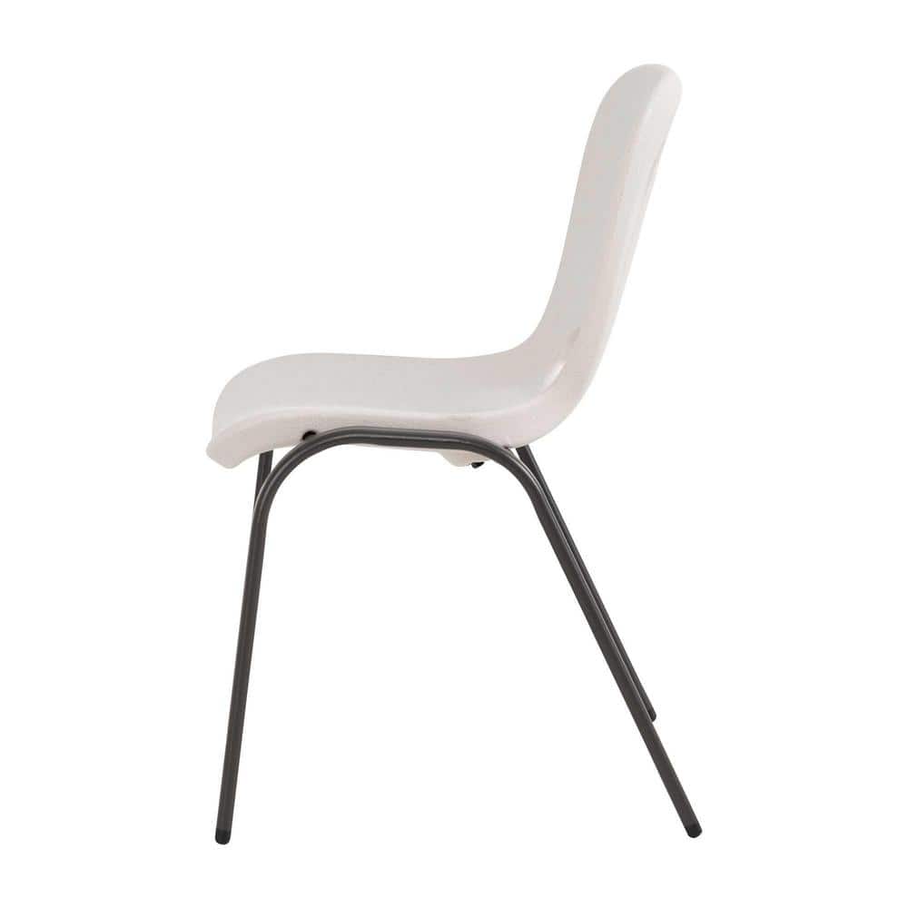 Almond Polyethylene Stackable School Chair for Kids