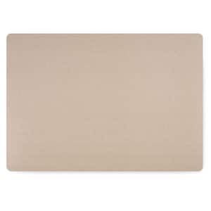 Easy Care Beachy/Rectanlge 17 in x 12 in. Tan Vinly Placemats (Set of 6)