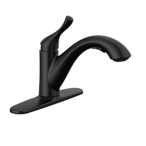 Grant Single-Handle Pull-Out Sprayer Kitchen Faucet in Matte Black
