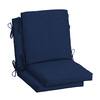 ARDEN 18 in. x 16.5 in. Mid Back Outdoor Dining Chair Cushion in Sapphire Blue Leala (2-Pack) TG0D172B-D9Z2