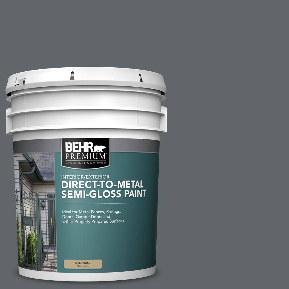 BEHR PREMIUM 5 gal. PFC65 Flat Top SemiGloss Direct to