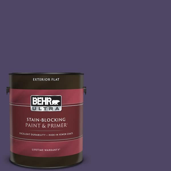 BEHR ULTRA 1 gal. #S-H-650 Berry Charm Flat Exterior Paint & Primer