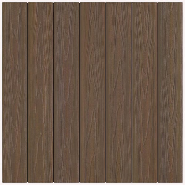 Fiberon 15/16 in. x 51/4 in. x 8 ft. Forest Brown Square