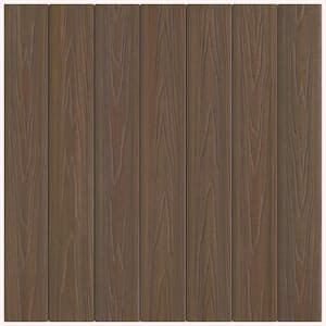 ArmorGuard 15/16 in. x 5-1/4 in. x 12 ft.Forest Brown Grooved Edge Capped Composite Decking Board