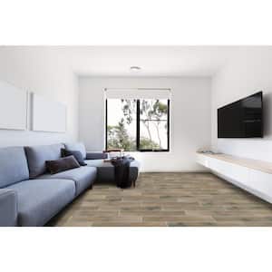Ardennes Cafe 6 in. x 36 in. Matte Porcelain Wood Look Floor and Wall Tile (13.5 sq. ft./Case)
