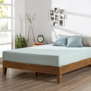 Deals on Zinus 12 in. Alexis Pine with Easy Assembly Full Deluxe Wood Bed