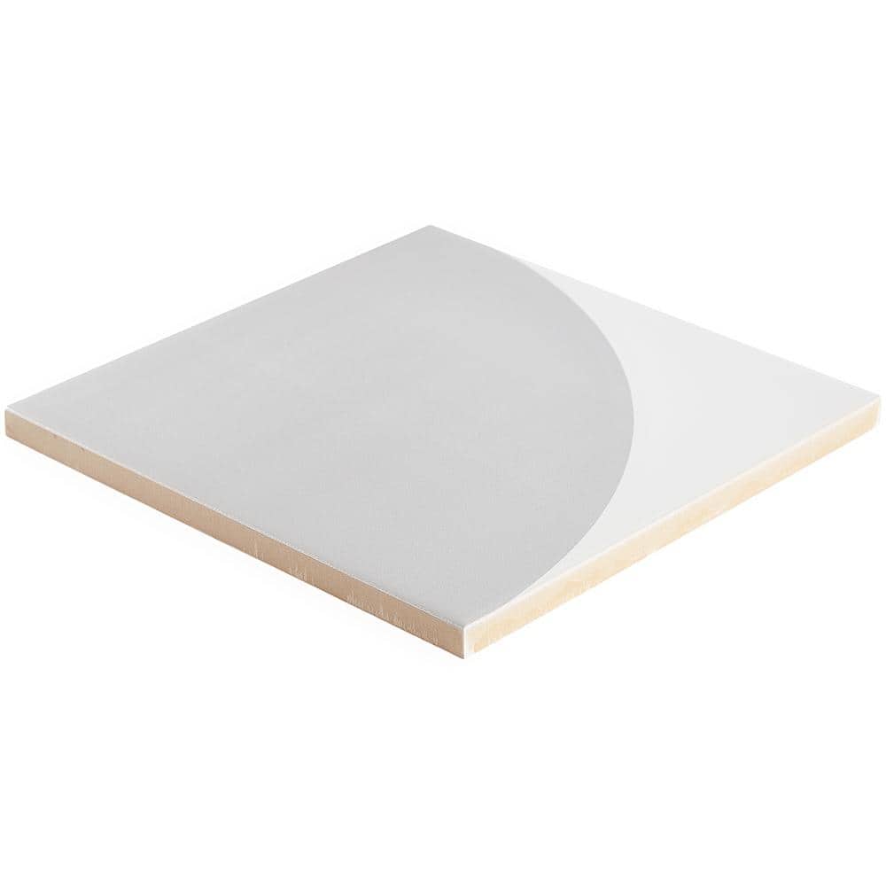 Tarin 8" x 8" Gray Matte Porcelain Wall and Floor Tile
