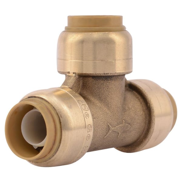 T-Fitting - Lead-Free Brass - 1/2 - Push