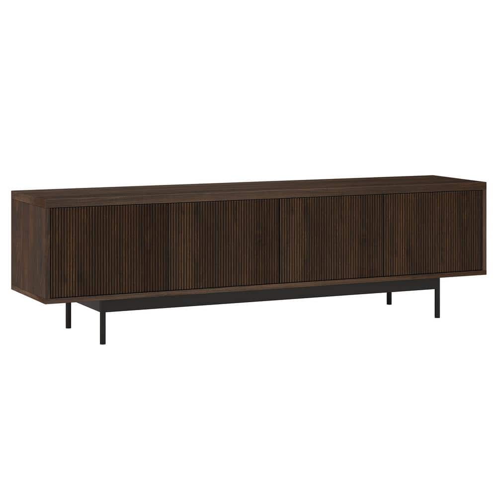 Whitman 70" Alder Brown TV Stand with Cabinet