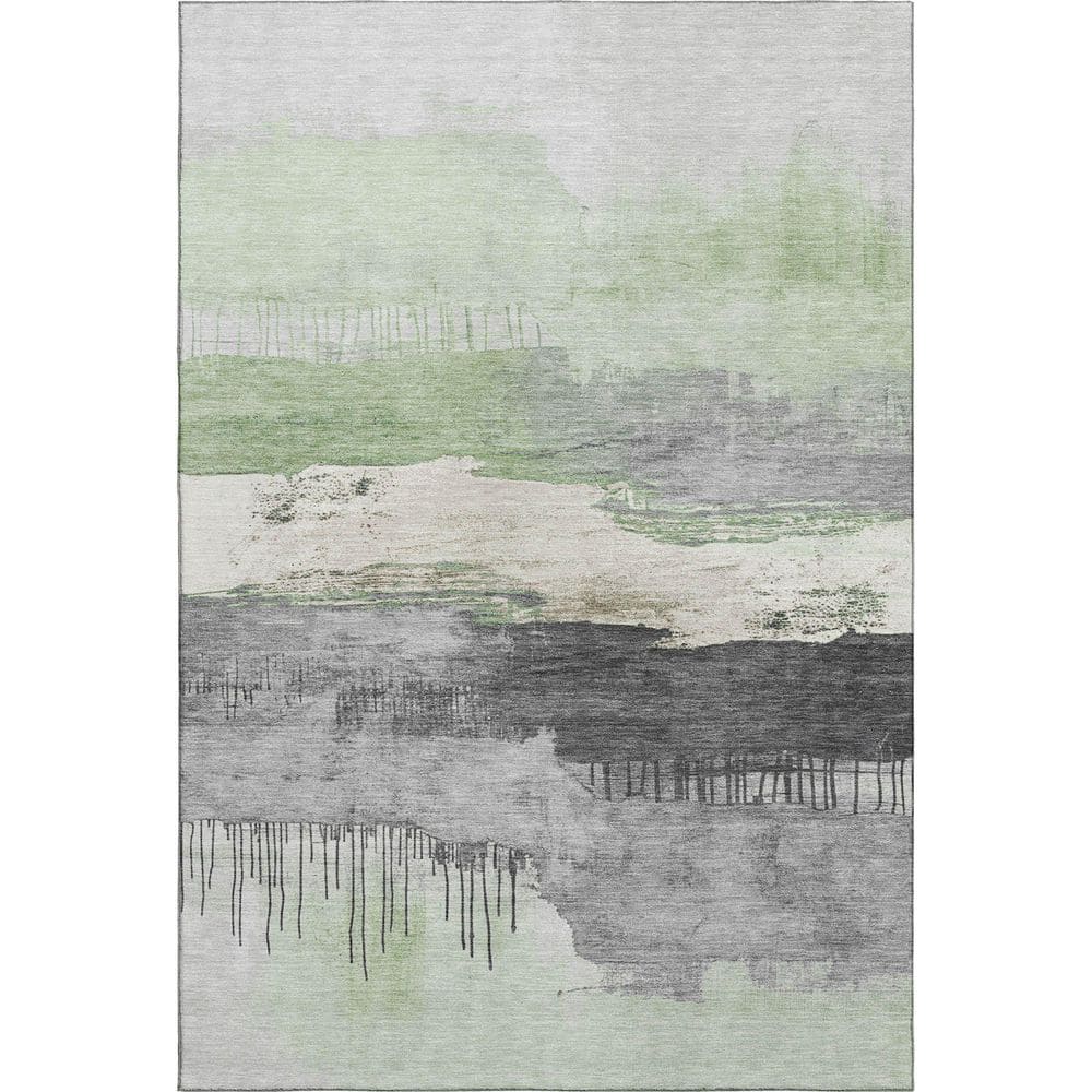 Mayfield Premium Machine Washable Abstract AMF1880 Mint 10 ft. x 14 ft. Area Rug price history on PriceWatchPro