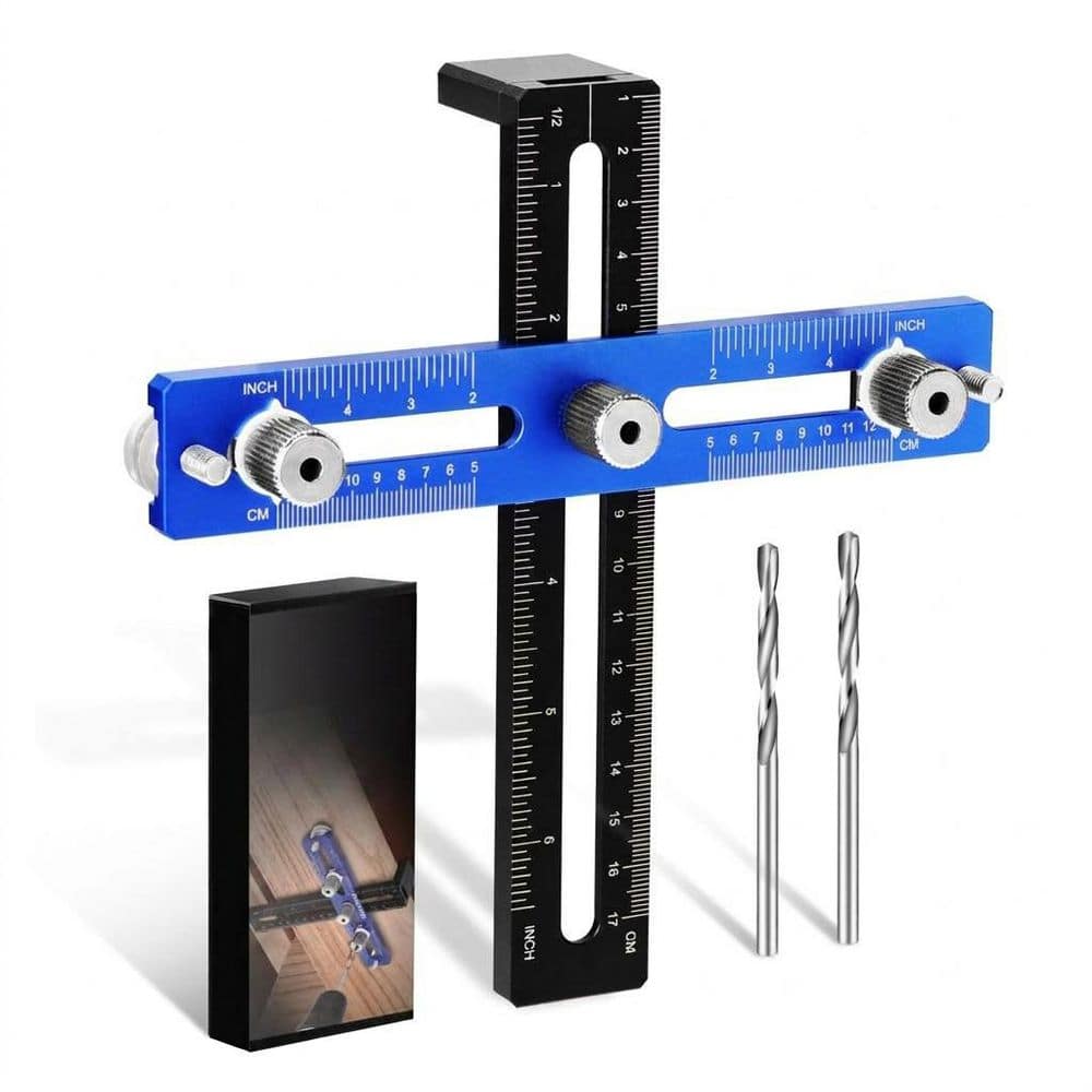 Cabinet Handle Installation Template Adjustable Aluminum Alloy Drill Guide for Handles Pulls Knobs on Drawers price history on PriceWatchPro