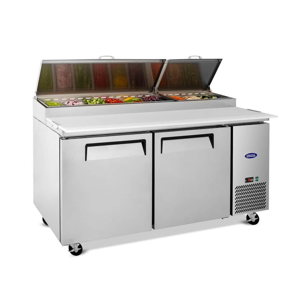 ヒデ Biscayne Bay 67 in. 20.3 cu. ft. Commercial Pizza Prep Table