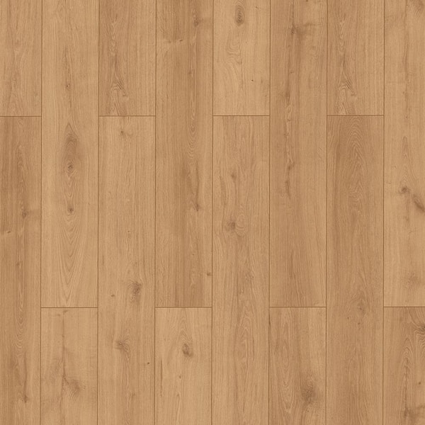 TrafficMaster Rockwood Oak 7 mm T x 7.64 in. W Laminate Wood Flooring (24.17 sqft/case)
