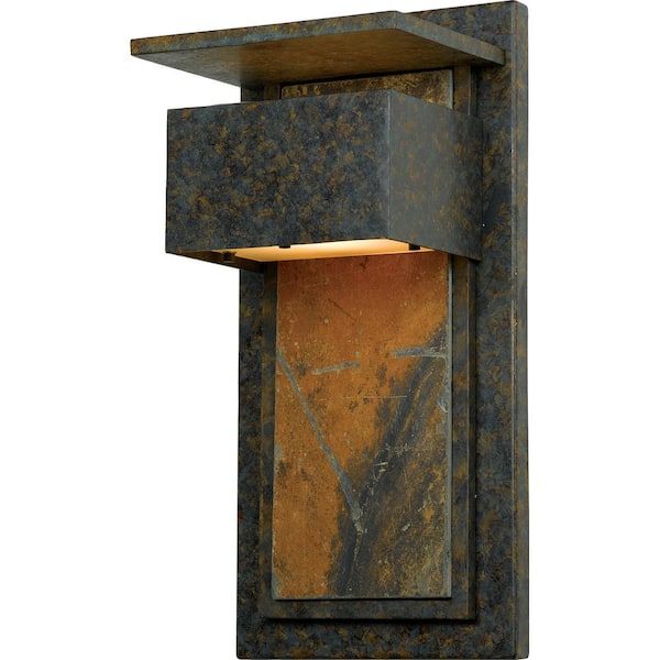 Quoizel Zephyr 1-Light Muted Bronze Outdoor Wall Lantern Sconce
