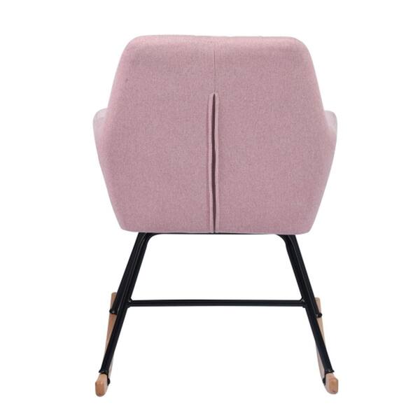 dusty pink rocking chair