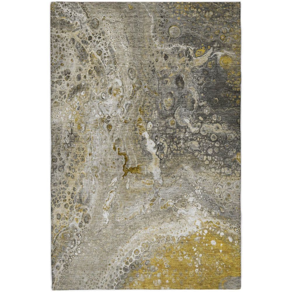 Dream Shag Premium Machine Washable Abstract ADS588 Taupe 3 ft. x 5 ft. Area Rug price history on PriceWatchPro