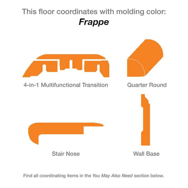 TrafficMaster - Rockwood Oak 7 mm T x 7.64 in. W Laminate Wood Flooring (24.17 sqft/case)