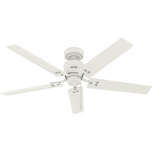 Hunter Windbound 52 in. Indoor/Outdoor Fresh White Ceiling Fan For Patios or Bedrooms