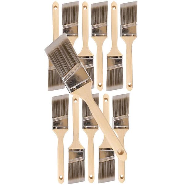 Lot 24 Pinceaux Plats Pro-Grade – Pour Murs Et Finitions, Intérieur/extérieur (neufs)