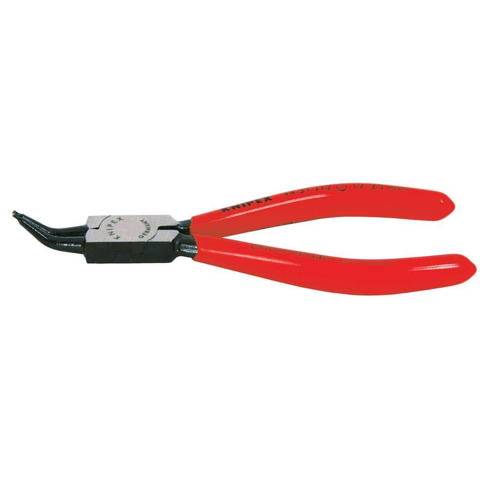 KNIPEX 5-1/4 In. 90 Degree Angled Internal Circlip Pliers 44 21 J01 ...