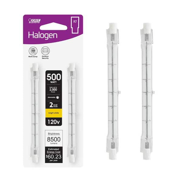 Feit Electric 500-Watt Bright White (2800K) T3 R7s Base Dimmable