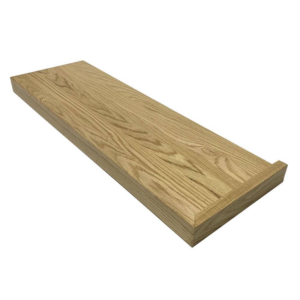 Retread 0.625 in. x 11.5 in. x 48 in. Prefinished Natural White Oak Right Return Square Edge Stair Tread price history on PriceWatchPro