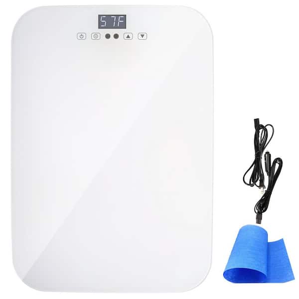 SKYSHALO Mini Fridge, 0.71 cu. ft. Retro Mini Refrigerator in White Small Beverage Fridges with Touch Screen, Small Refrigerator