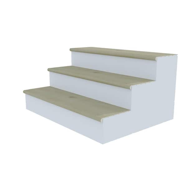 Indoor Flooring Stair Tread in Sidewinder Sand (4 Pieces)
