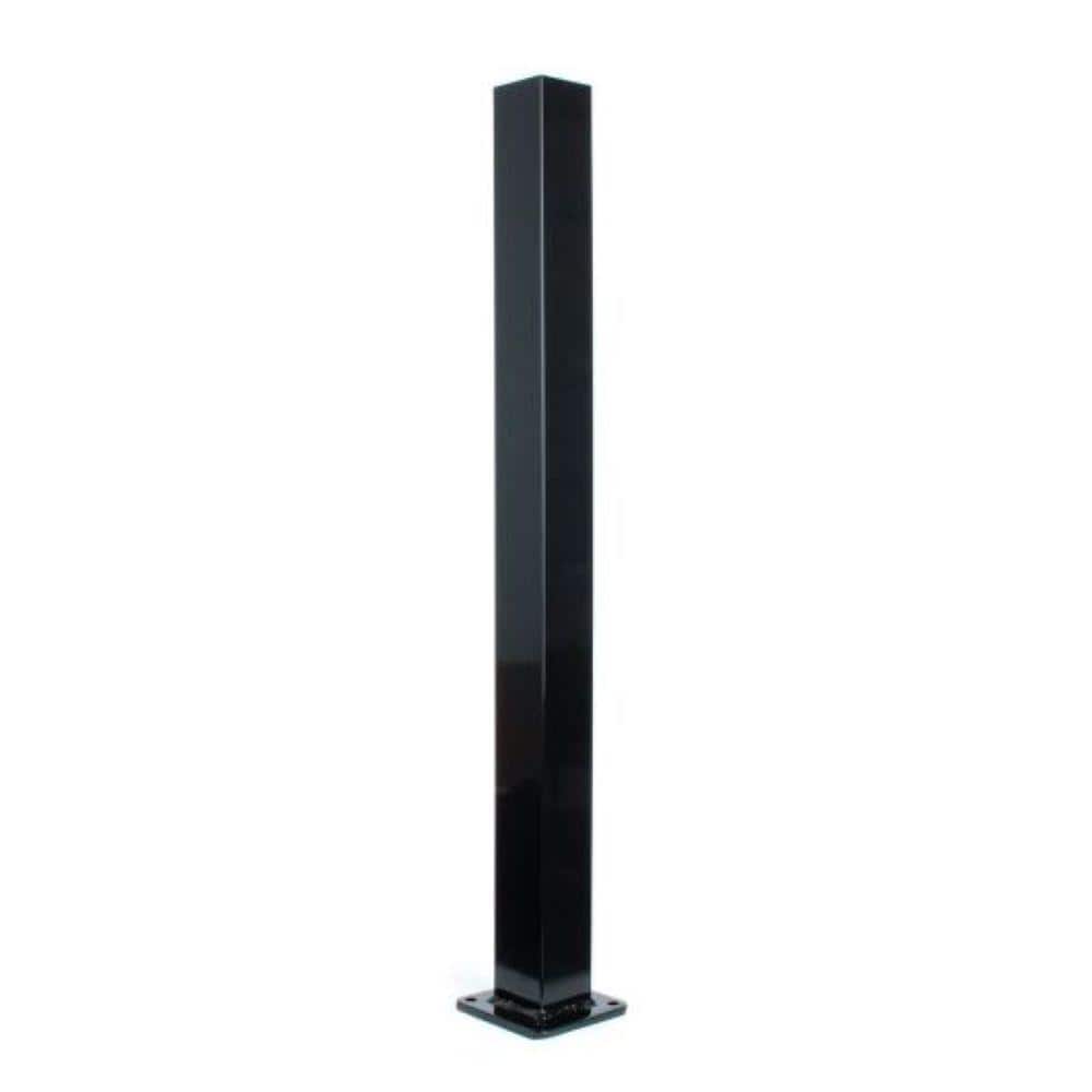 Blank Railing FORTRESS Al13 Home Rail 45.5 in. H x 3 in. W Aluminum Black Sand Blank ...