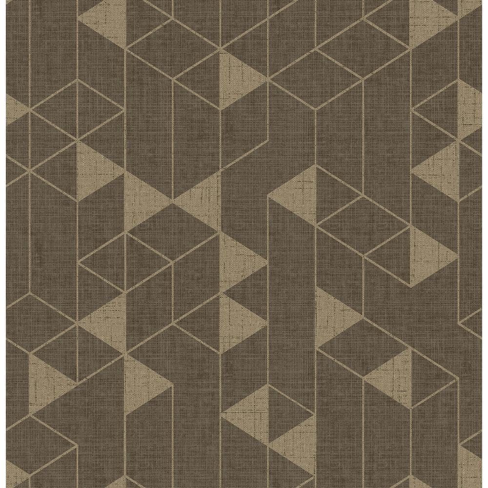 Fairbank Brown Chocolate Metallic Linen Geometric Non-Pasted Non-Woven Paper Wallpaper price history on PriceWatchPro