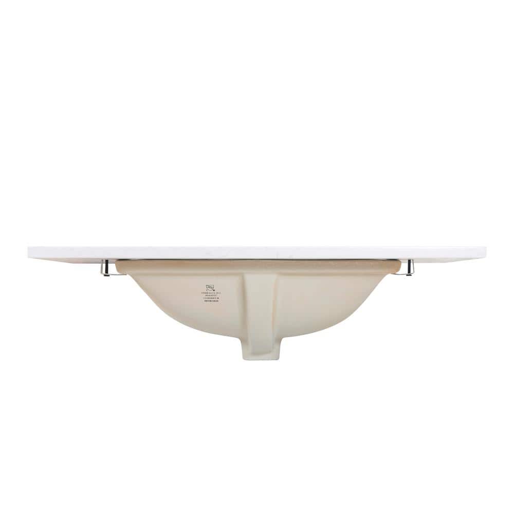 Altair 31" Aosta White Composite Stone Vanity Top with Sink