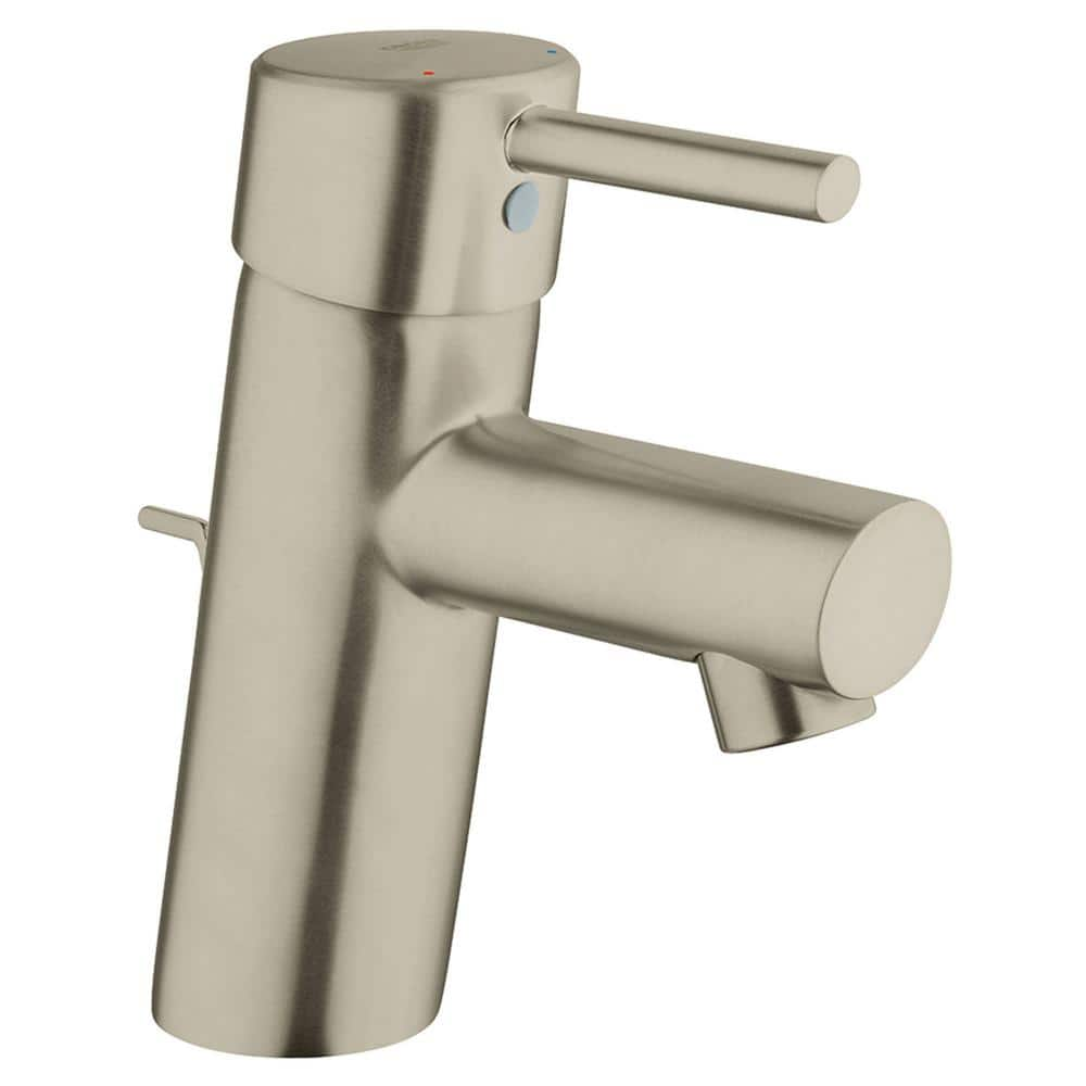 GROHE Concetto Single Hole Single-Handle Bathroom Faucet in Nickel Infinity Finish