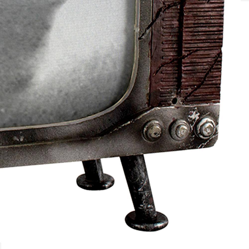Haunted Hill Farm 12" Motion-Activated Haunted TV with LED Lights
