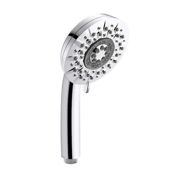 KOHLER Radiate 5-Spray 4.7 in. Single Wall Mount Handheld Rain Shower Head in Polished Chrome