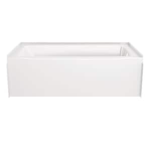 Classic 500 60 in. x 32 in. Soaking Bathtub with Right Drain in High Gloss White