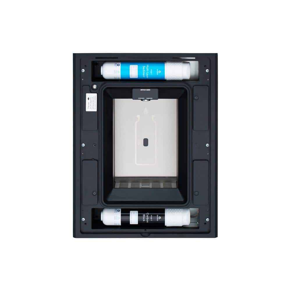 Avalon Black Stainless Steel Wall-Mounted Touchless Bottle Filler