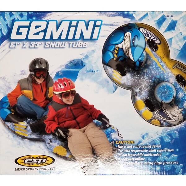 Emsco ESP Series 61 in. Gemini Two-Rider Inflatable Snow