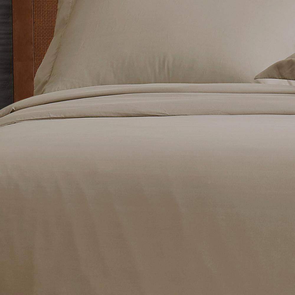 Khaki Twin/Twin XL Microfiber Bedspread Cover