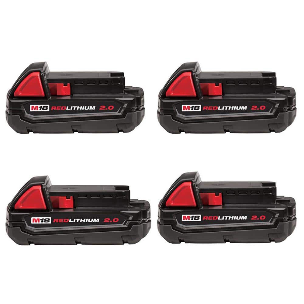 M18 18-Volt Lithium-Ion Compact Battery Pack 2.0Ah (4-Pack) price history on PriceWatchPro