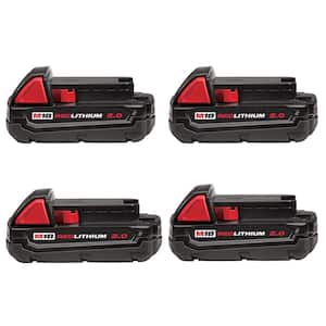 M18 18-Volt Lithium-Ion Compact Battery Pack 2.0Ah (4-Pack)