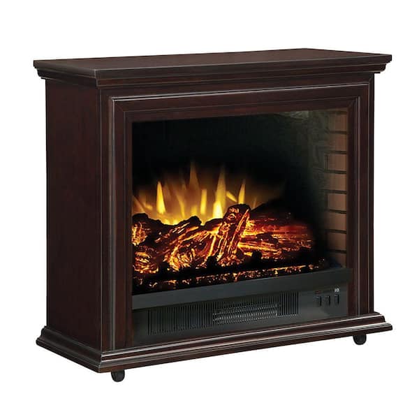 Hampton Bay Derry 32 in. Electric Fireplace in Espresso-DISCONTINUED