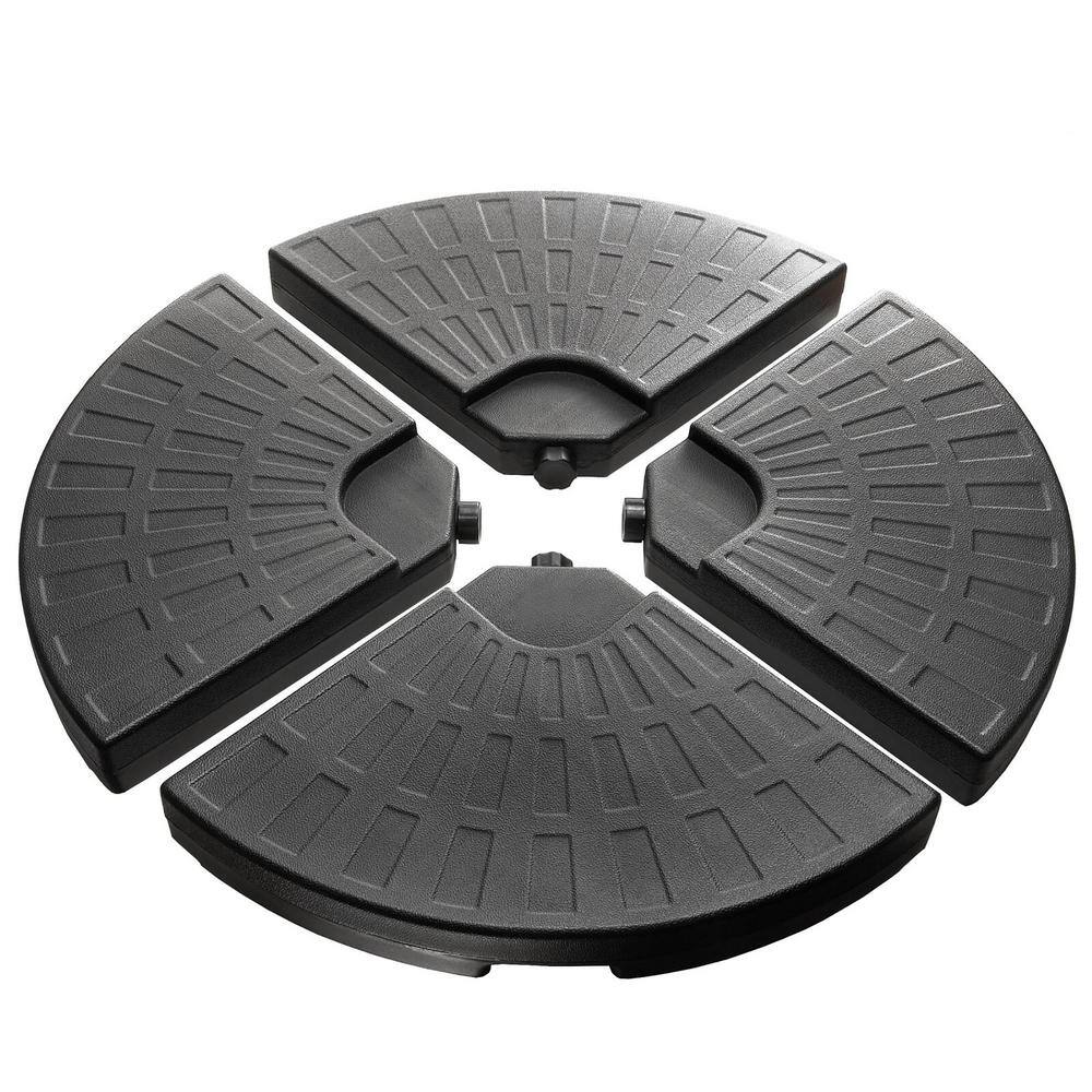 13.23 lbs. Plastic Patio Umbrella Base in Black